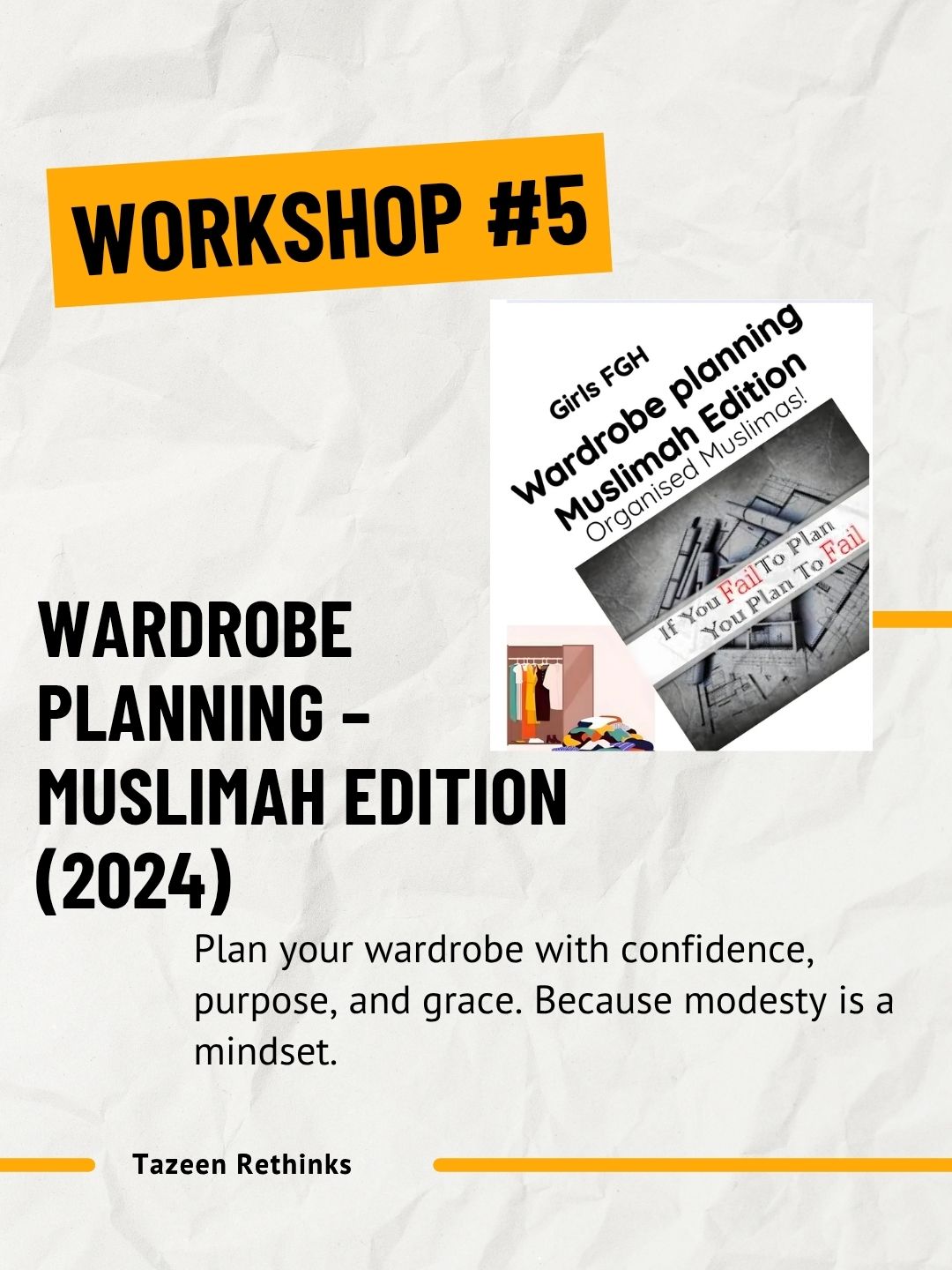 wardrobe planning muslimah edition
