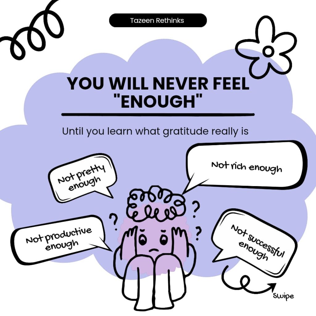Why You Never Feel Good Enough (And How Gratitude in Islam Changes This Mindset)